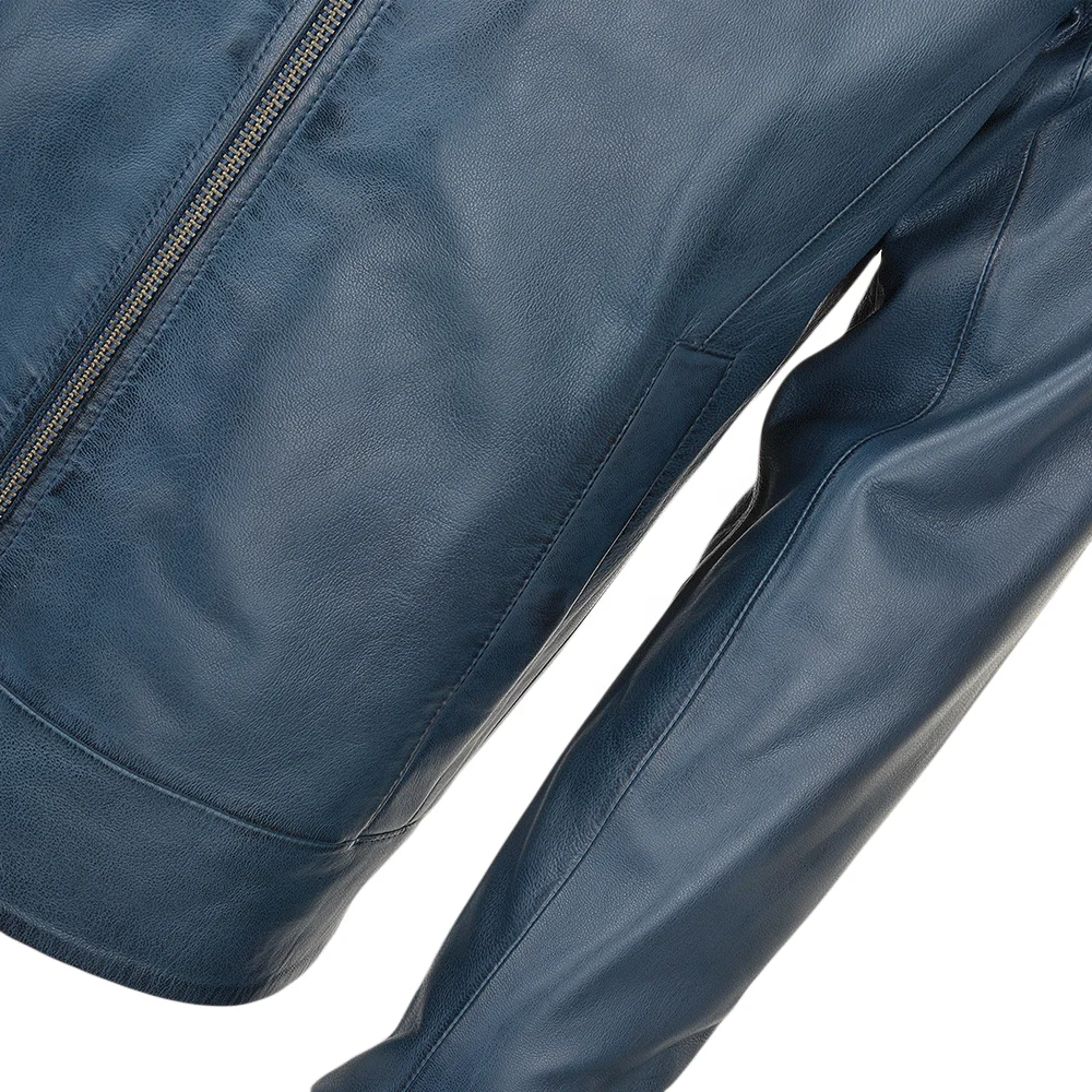 New Custom 2019 Design Top Quality Pure 100% Leather Jacket