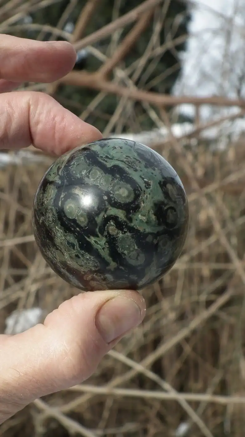 BEAUTIFUL KAMBABA JASPER SPHERE BALLS HIGH QUALITY POLISHED KAMBABA JASPER SPHERES CROCODILE JASPER HEALING CRYSTAL REIKI BALLS
