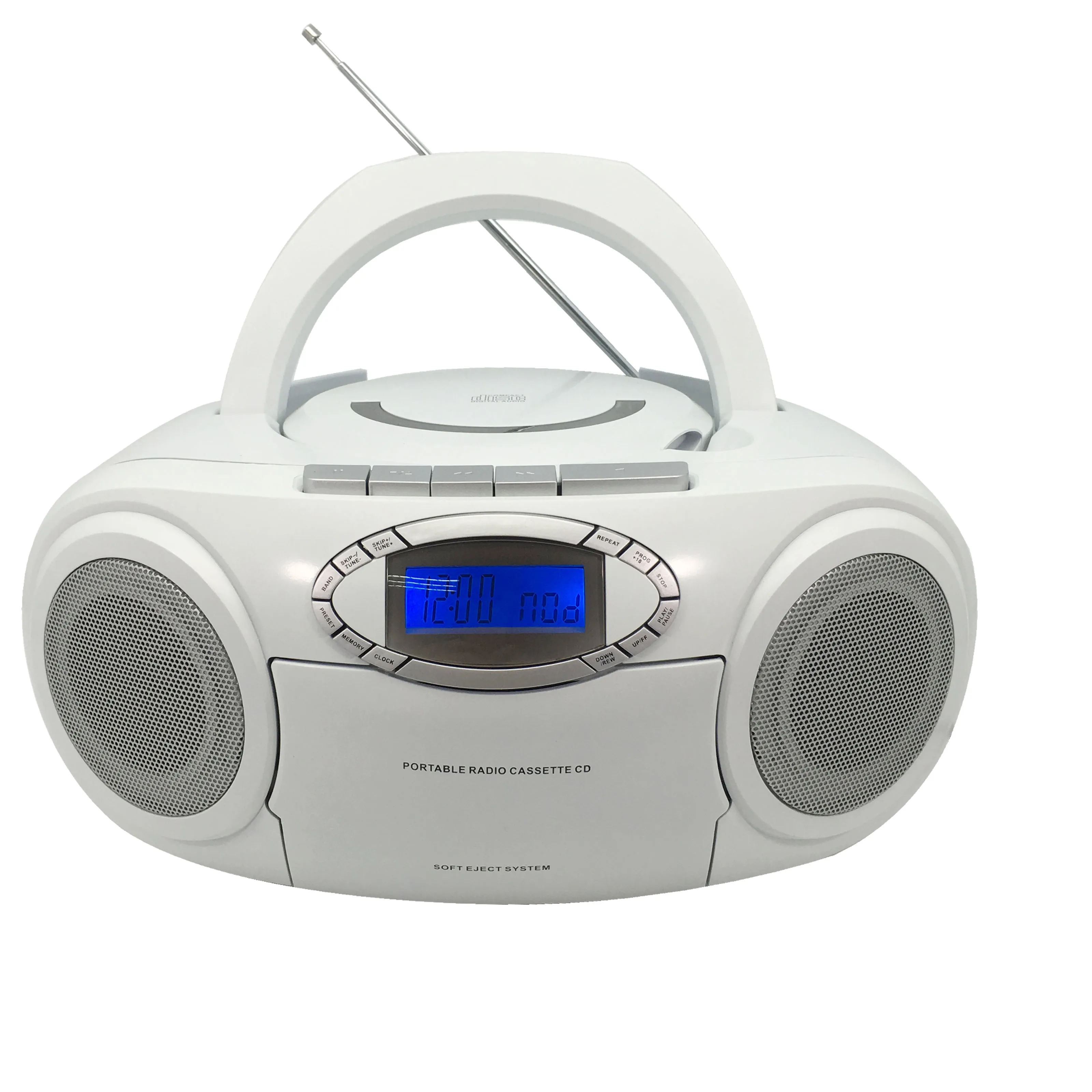 
CT 289 Transparent Case Design DAB  Radio PLL Radio CD Boombox with Cassette Player  (60693243486)