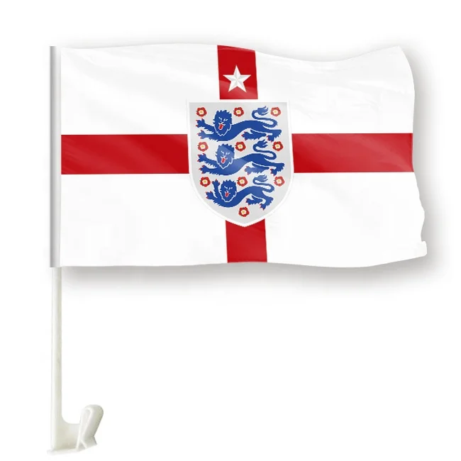custom canadian football  team car logo racing flag pole 100% polyester digital printing afghanistan england flag for car