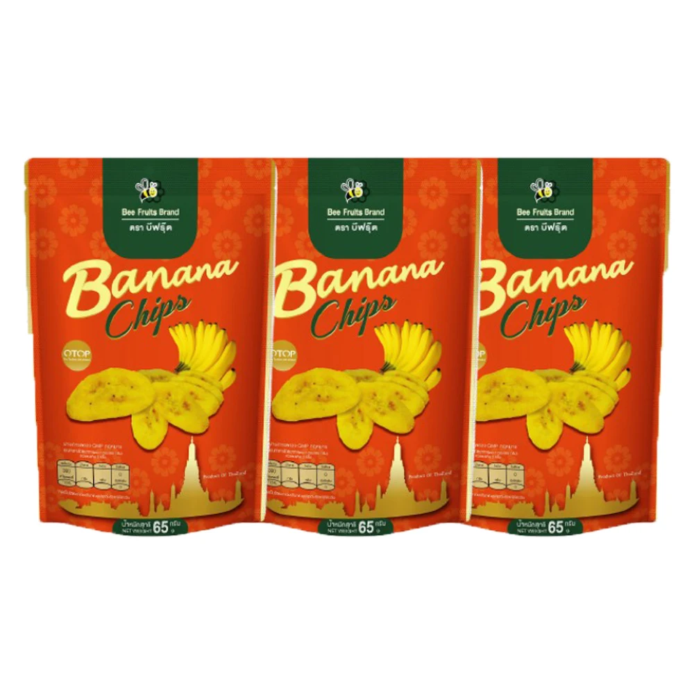 Лучшая цена, оптовая продажа, вакуумные жареные фрукты, банановые чипсы, качественные фрукты, лучший продавец, производитель из Таиланда (набор Trio)