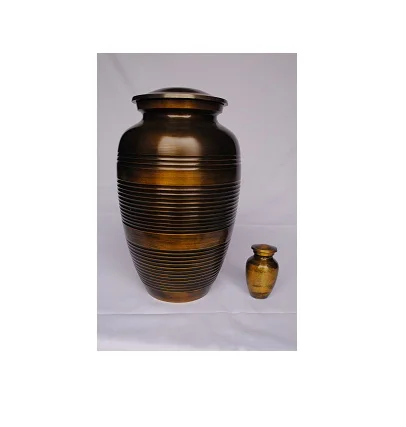 Good Manufacturer and exporter from India Cremation urn for Human Ashes wholesale Brass metal cremation urn