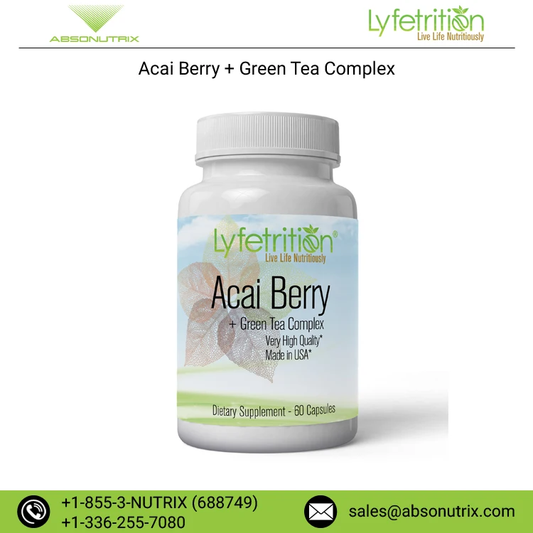 2021 Bulk Selling Acai Berry Green Tea Complex Weight Loss Supplement Capsules
