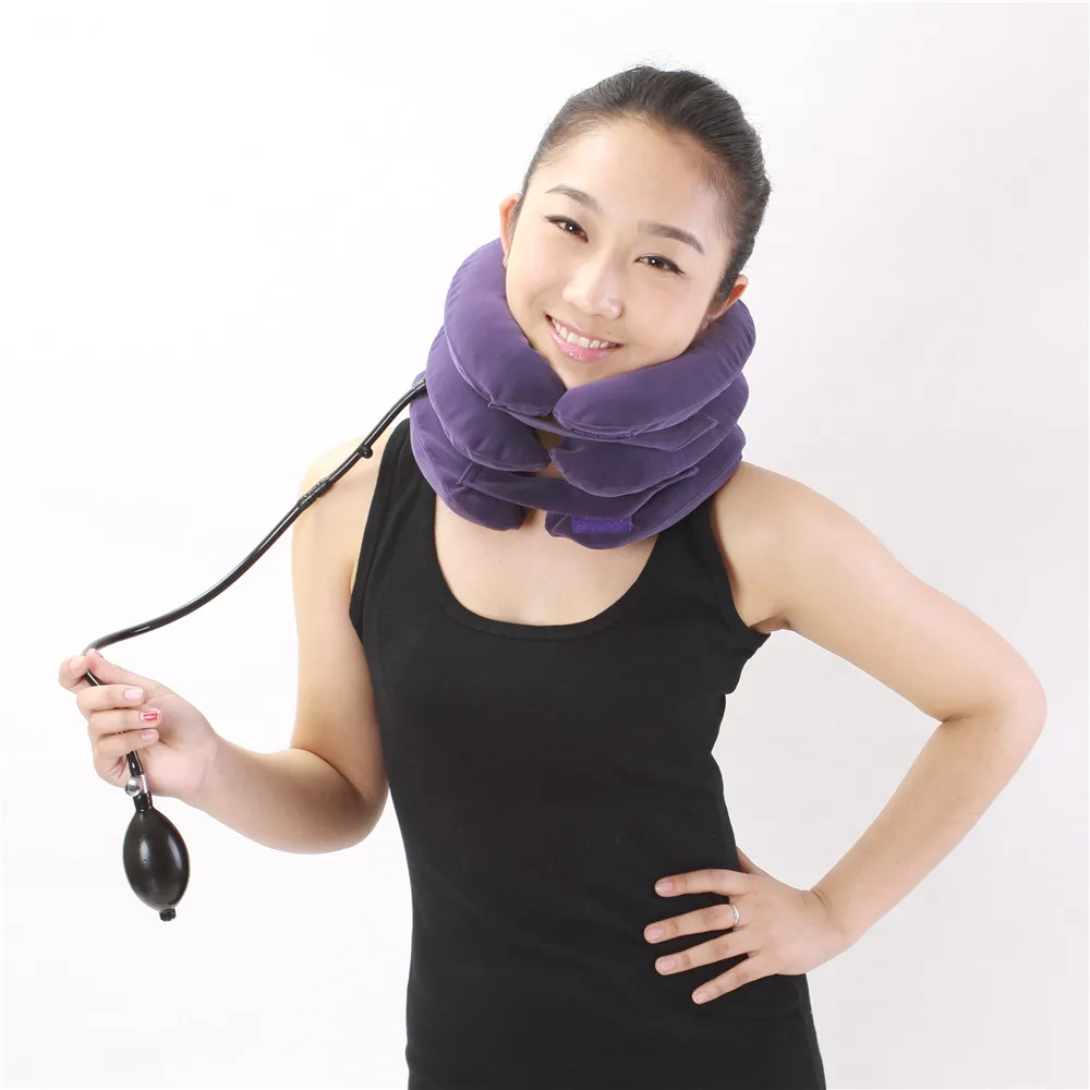 Cervical Neck Traction Device by NeckFix for Instant Neck Pain Relief - Adjustable Neck Stretcher Collar for Home Traction Spine