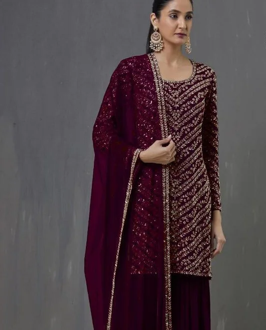 heavy salwar kameez with heavy work pakistani and indian style  suit with high quality