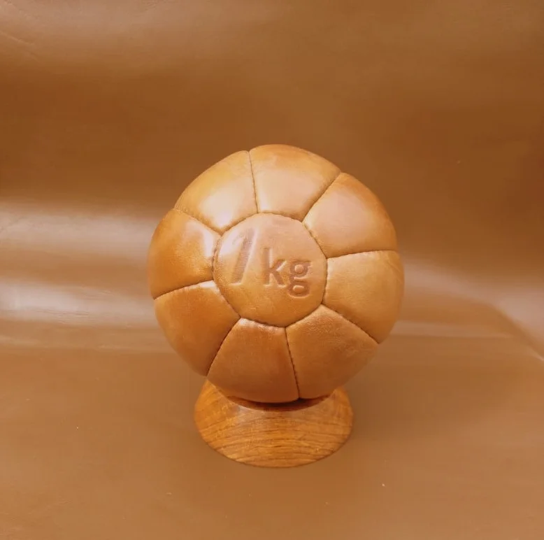 Фитнес-мячи для тренировок в тренажерном зале | 100% коровья кожа | Загар | 1 кг | 2 кг | 3 кг | 4 кг | 5 кг | 6 кг | 7 кг | 8 кг | 9 кг | 10 кг