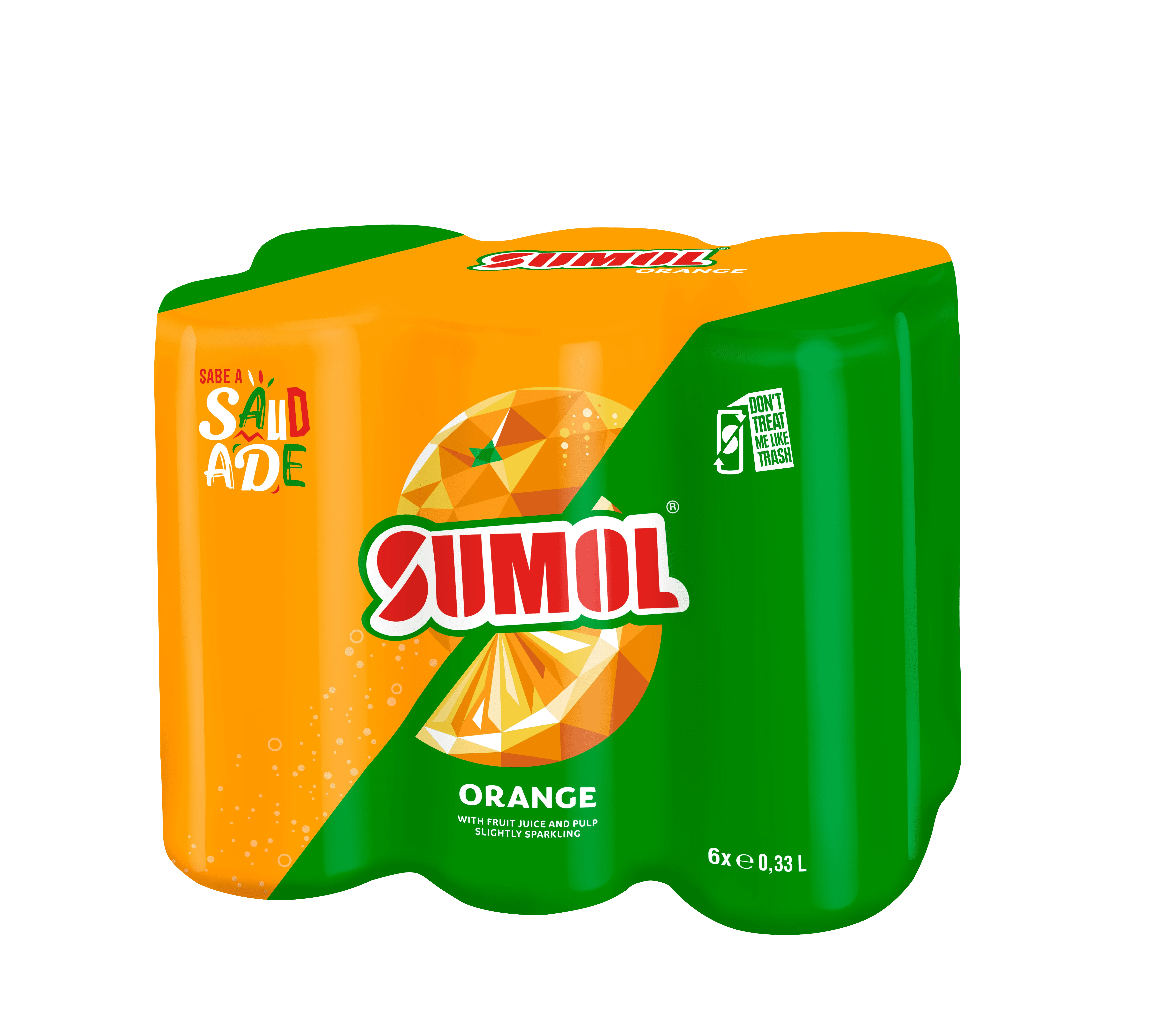 Sumol апельсиновый | Сверкающий сок с настоящей целлюлозой 24x330
