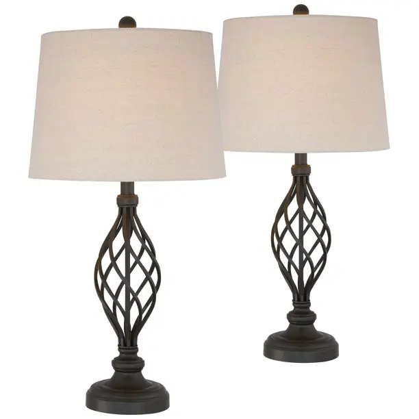 Modern Table Lamps With Crystal Beads