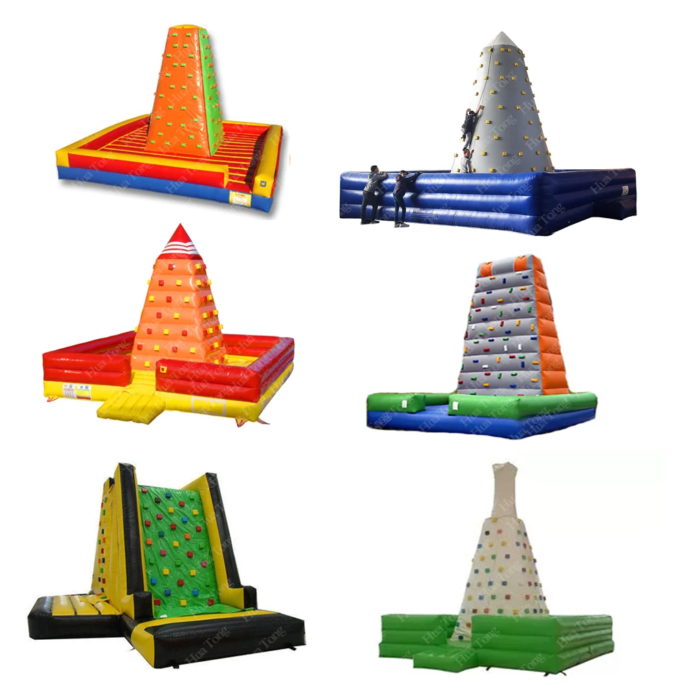 Juegos Inflables Outdoor Kids Inflatable Games Rocking Float Climbing Wall For Sport Game