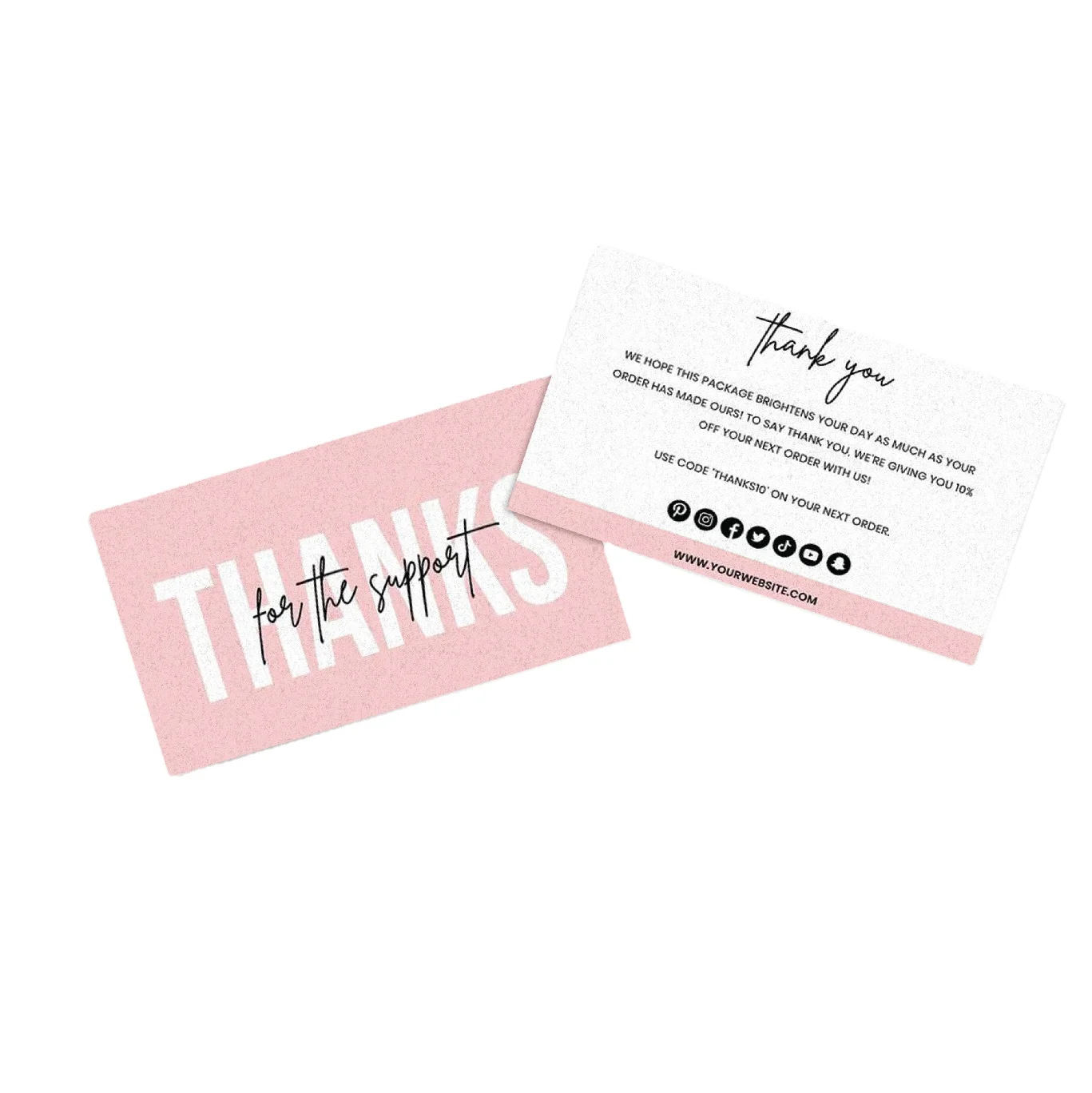 Free Sample Contact Us For High Quality Thank You Card Made In Vietnam Product Customization