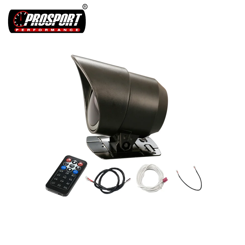 УФ-фильтр 52 мм с об/мин измеритель дымчатые линзы серый хромированный алюминиевый обод пульта дистанционного управления Красный кольцо светодиодный дисплей 3 вида цветов подсветка Тахометр