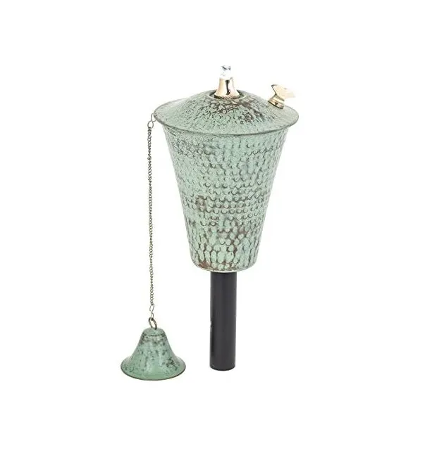 Декоративная масляная горелка для сада с железной трубкой на стойке