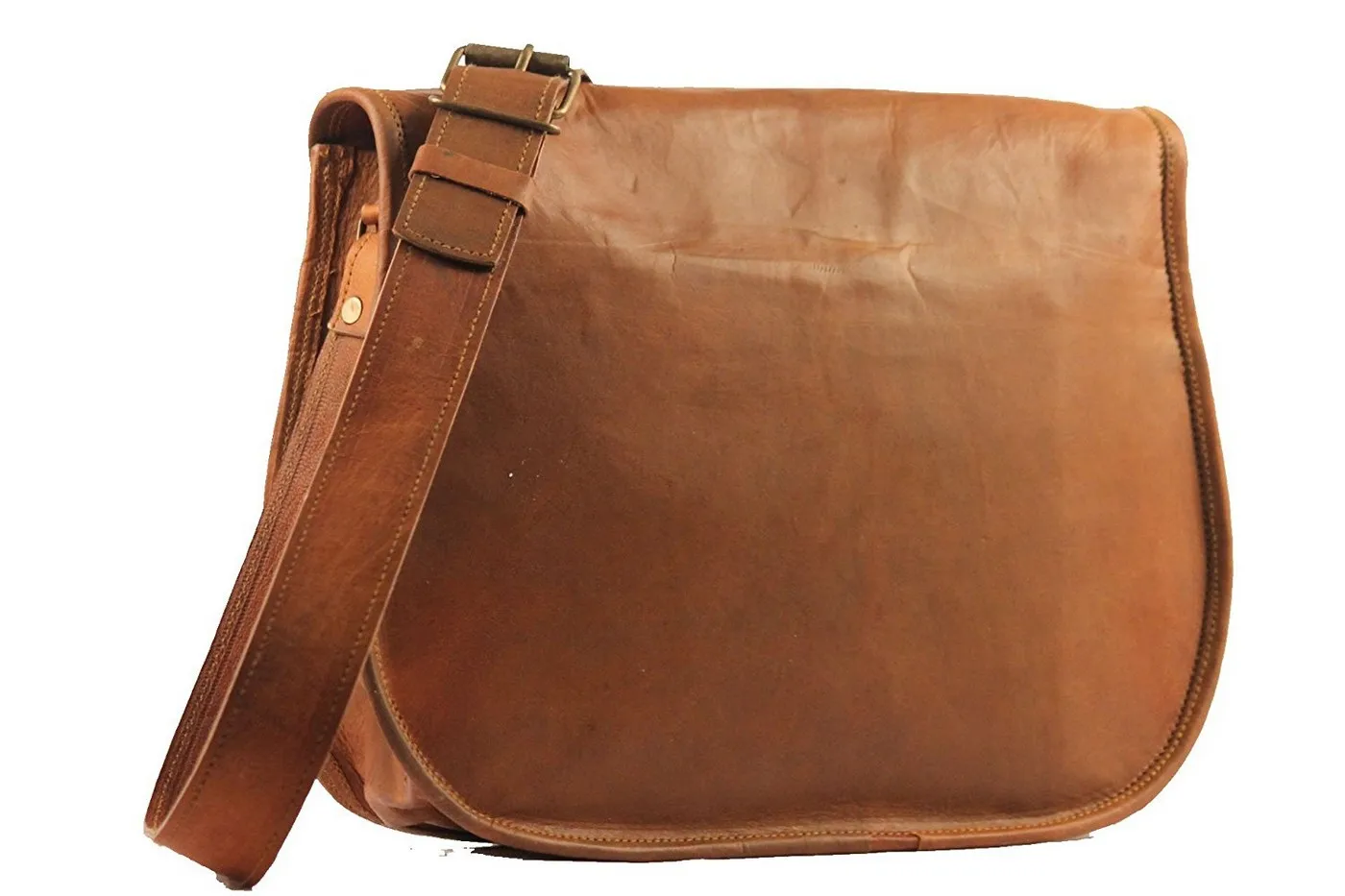 Slouchy Crossbody Hobo Shoulder Bag  / Tote Bag Made of Genuine Leather -  for Women & Girls Easy To Carry & Shop
