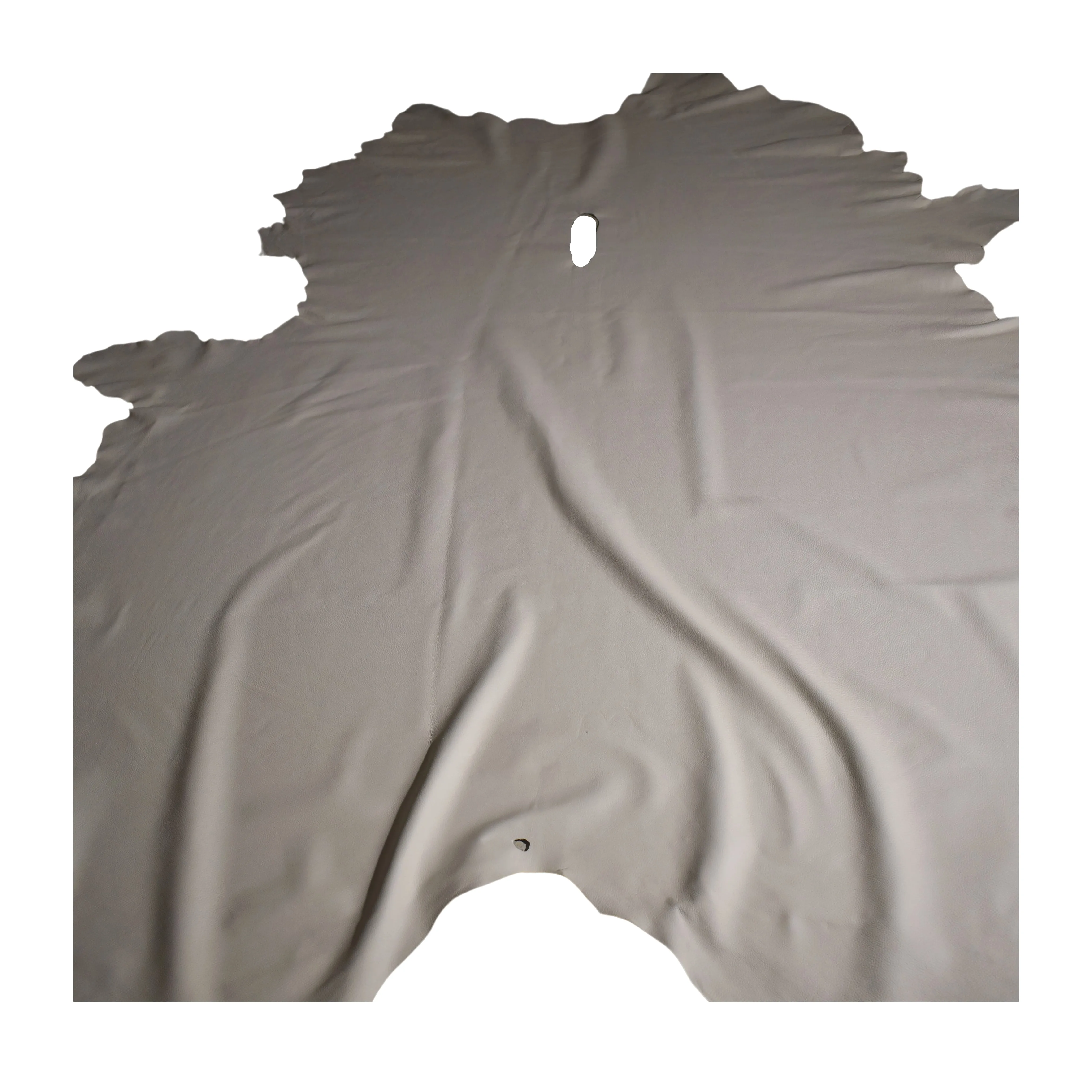 Beige Grain Cowhide with Uniform Dollar Print in All Leather. Ideal for Bags and Furniture