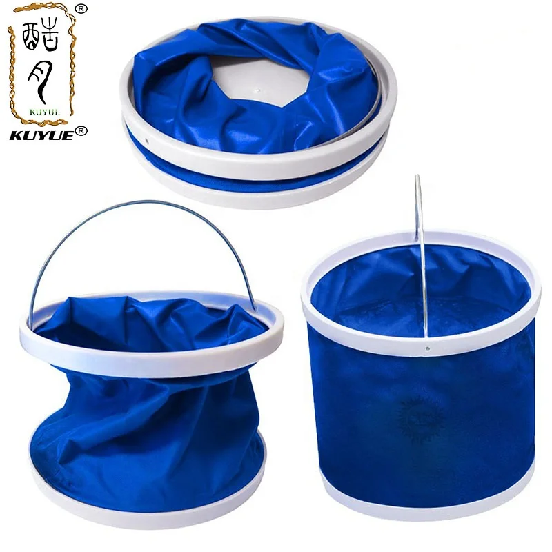 KUYUE Foldable Water Bucket Picnic /portable Car Bucket Luxury Customized Logo Opp Bag Storage Baskets Laundry Basket Folding