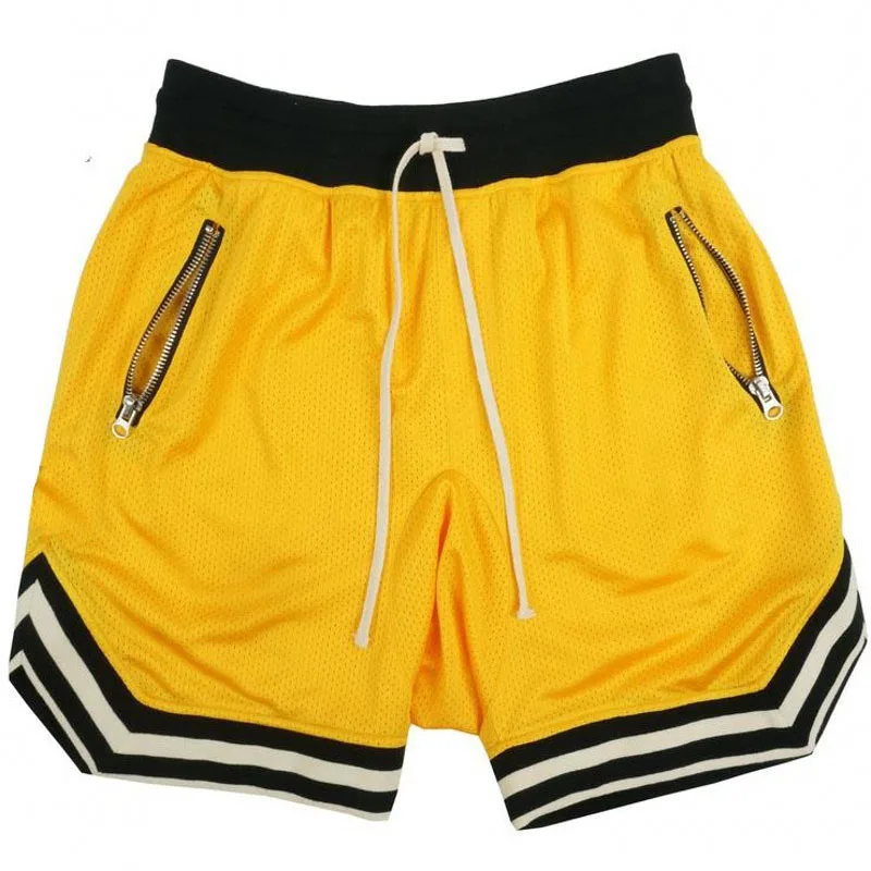 2024 Custom high quality athletic High quality men loose basketball shorts with waterproof zipper pocket
