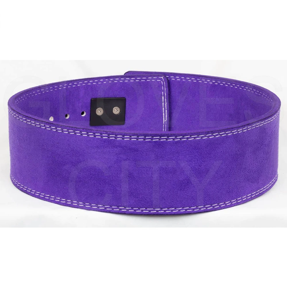 Customized 4 Inch 10-13 mm Heavy Leather Lever Belt for Weightlifting and Fitness Powerlifting with Customizable Logo