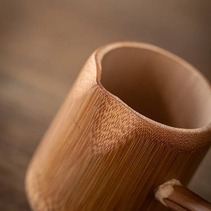 Chinese-style Retro Natural Bamboo Root Water Ladle Bamboo Whip Scoop Long-handled Scooping Home Wine Spoon