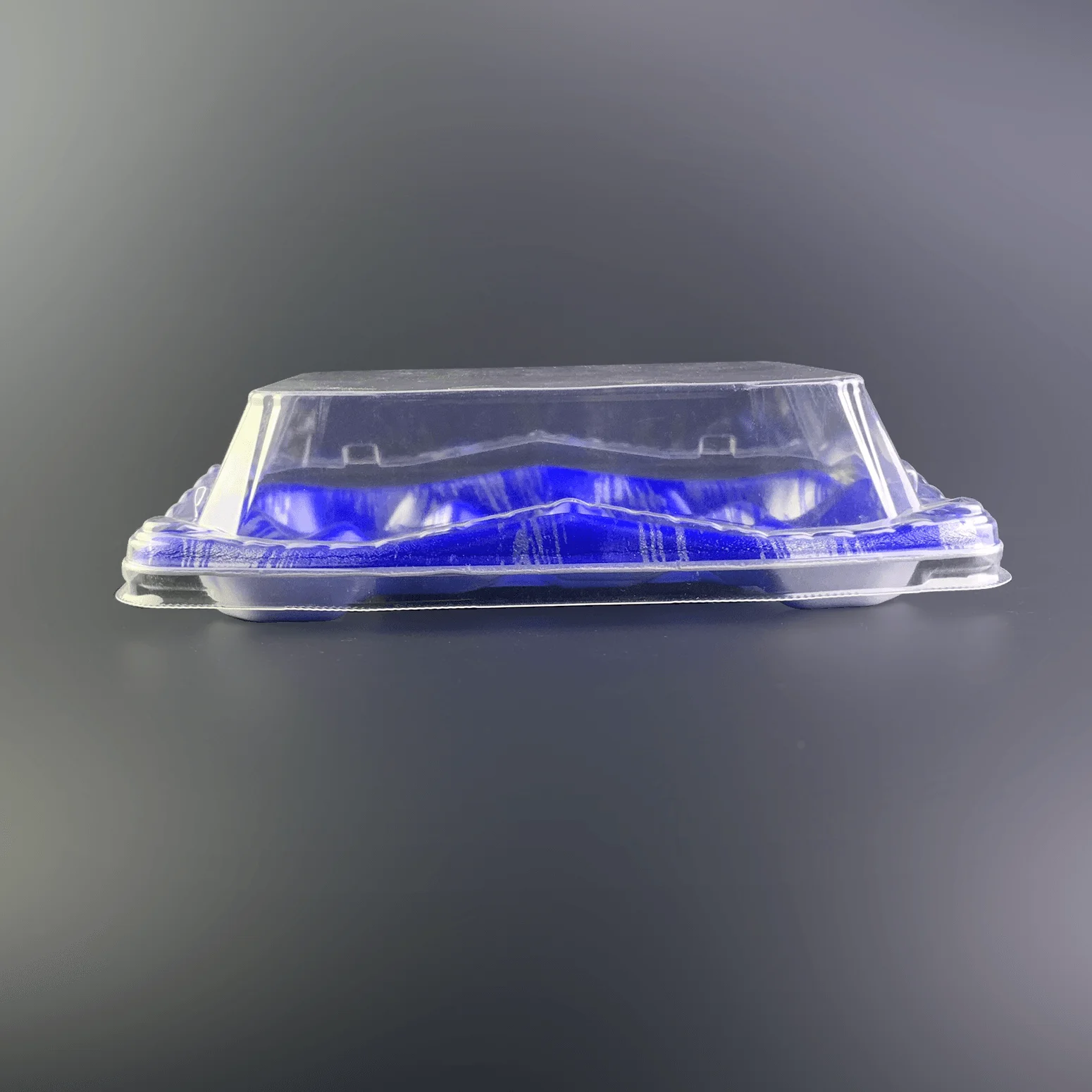 Food Trays Red - Blue OFUNA 2-3 Sushi POTATO CHIPS Use absorbent products disposable square styrofoam tray