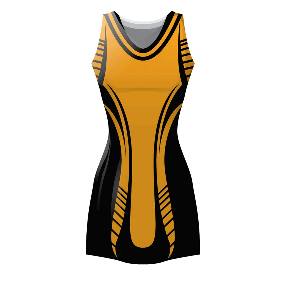 manufacturer custom sublimation Netball jersey uniforms design for female