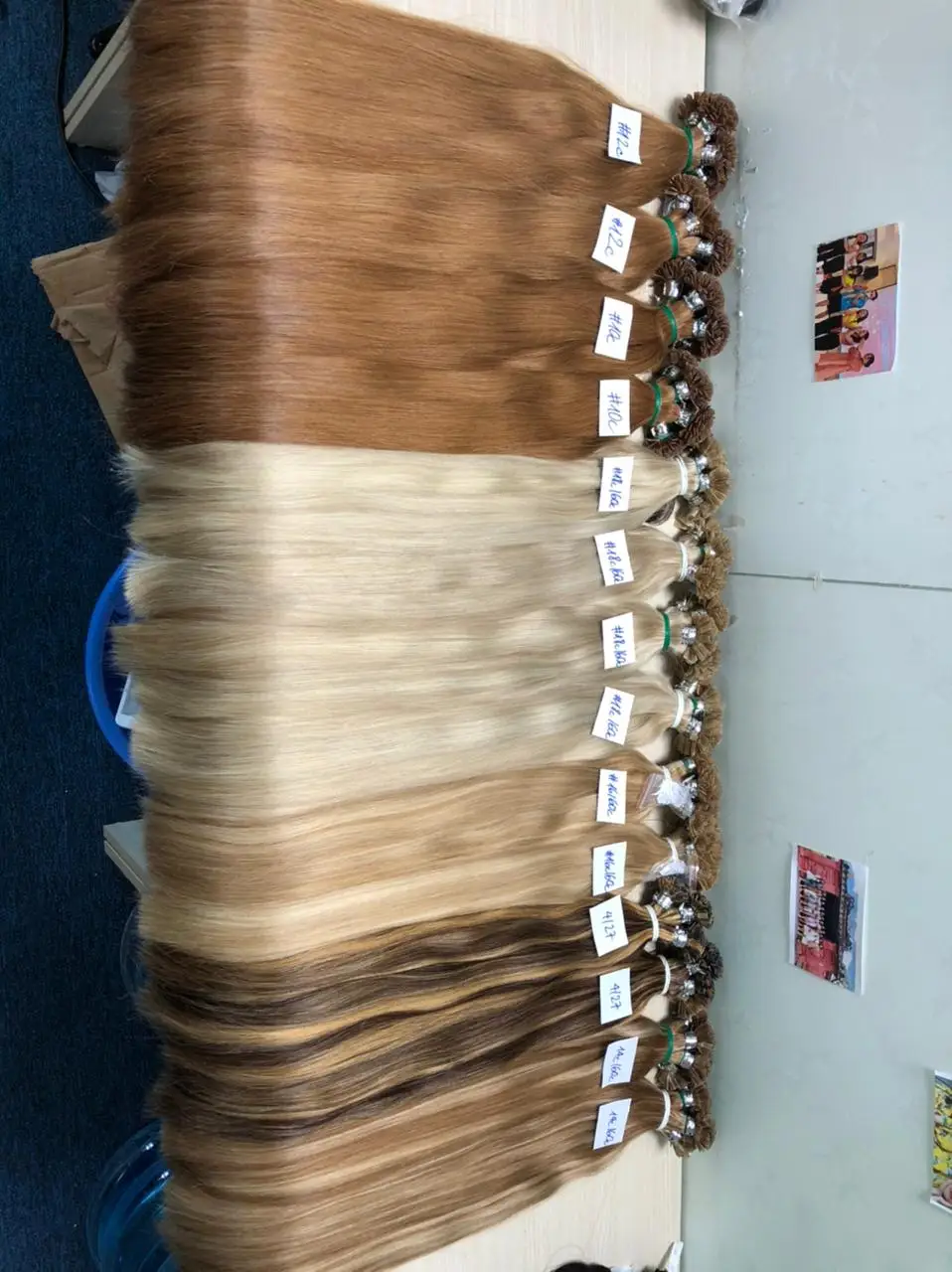 Tip Flat Tip Hair Extension Wholesale 100% Full Cuticle Double Drawn Russian Remy Keratin I/V/U/Flat