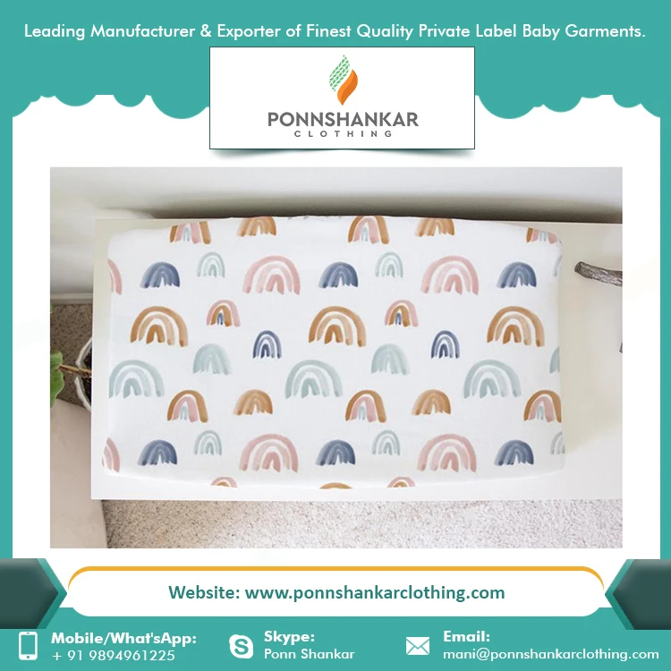 Customized Logo Solid Color Soft Diaper Bag 2021 Changing Mat Cover