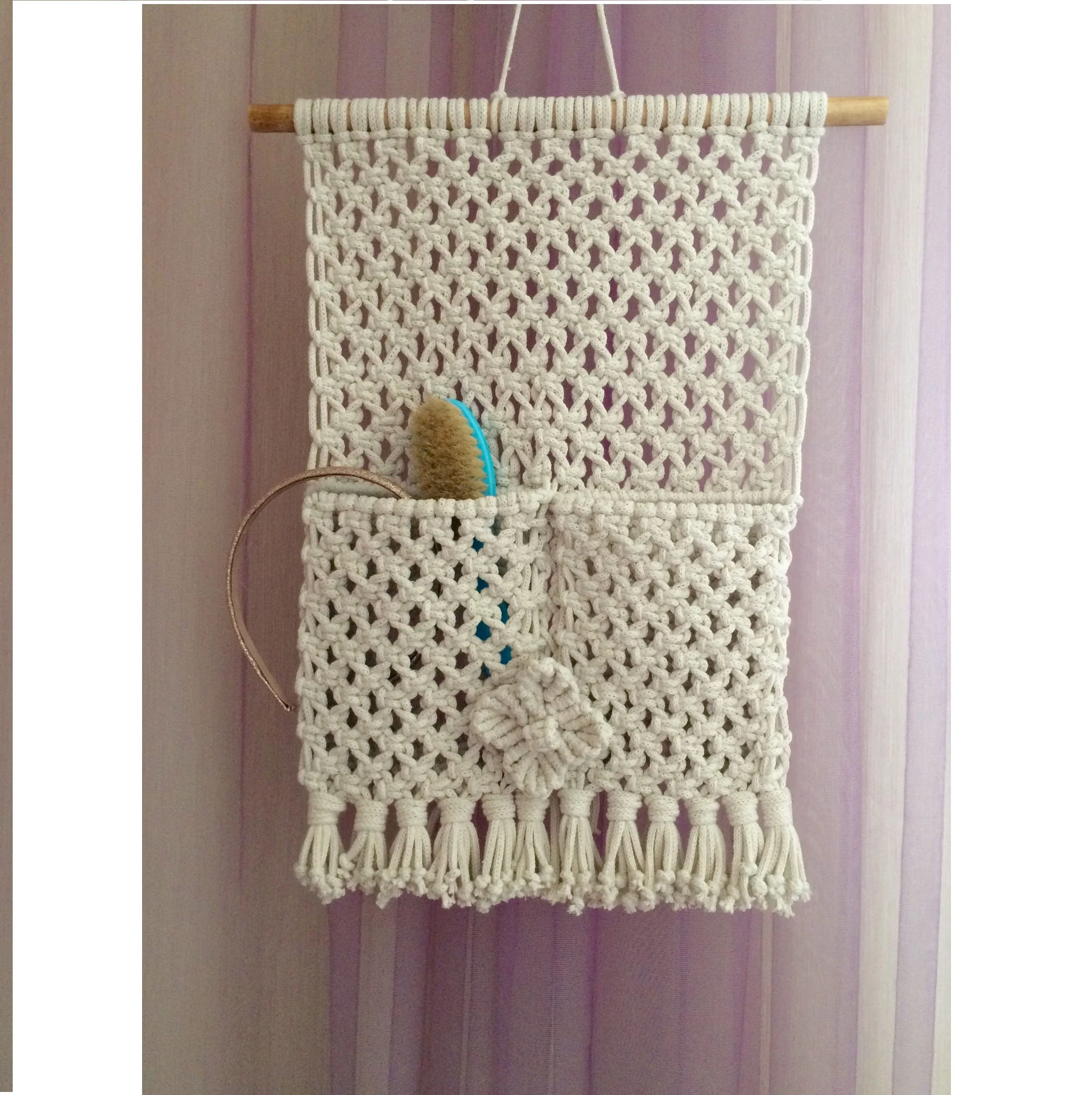 Wholesale Handmade Macrame Magazine Holder Book and Magazine Storage Buy Online From India