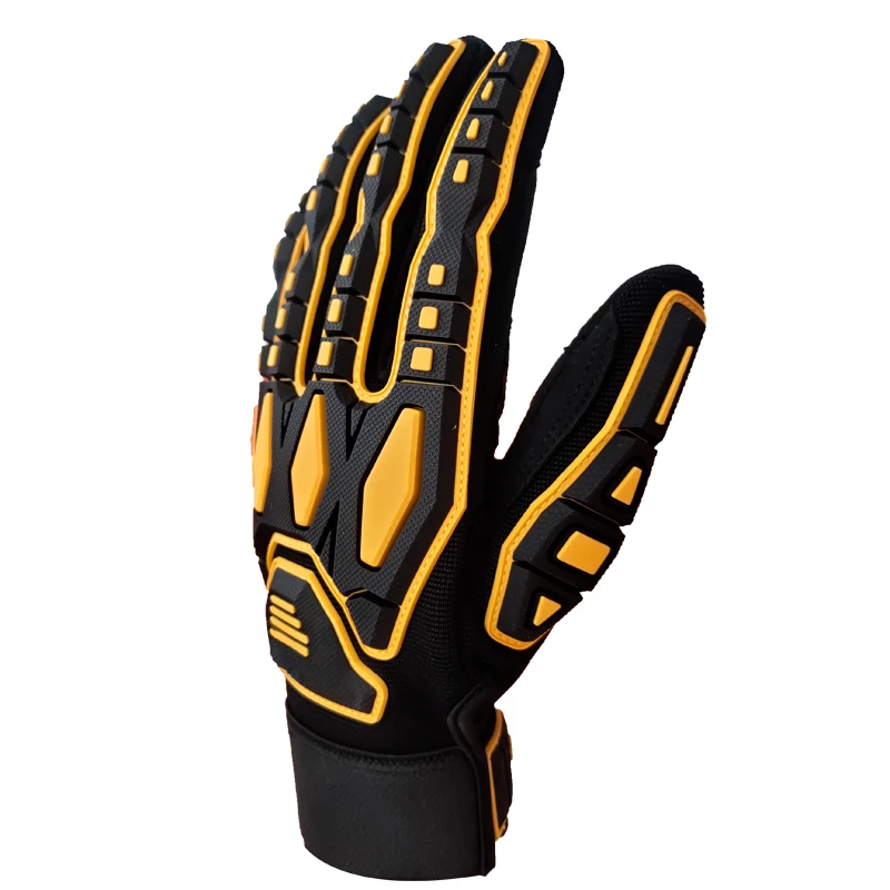 Oil and Gas Industries / Safety Gloves for Oil Industries Non-Slip Work Gloves / Impact Protection Mechanic Gloves for