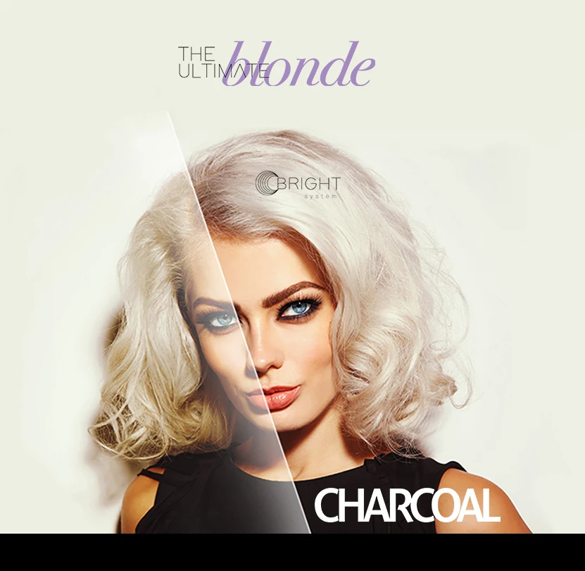 Made in Italy hair products dust free rapid bleaching powder with activated charcoal