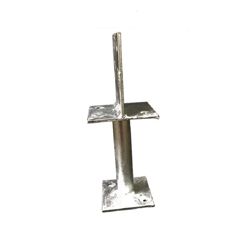 
hot dip galvanized concealed center pin post support anchor according to ISO 1461 