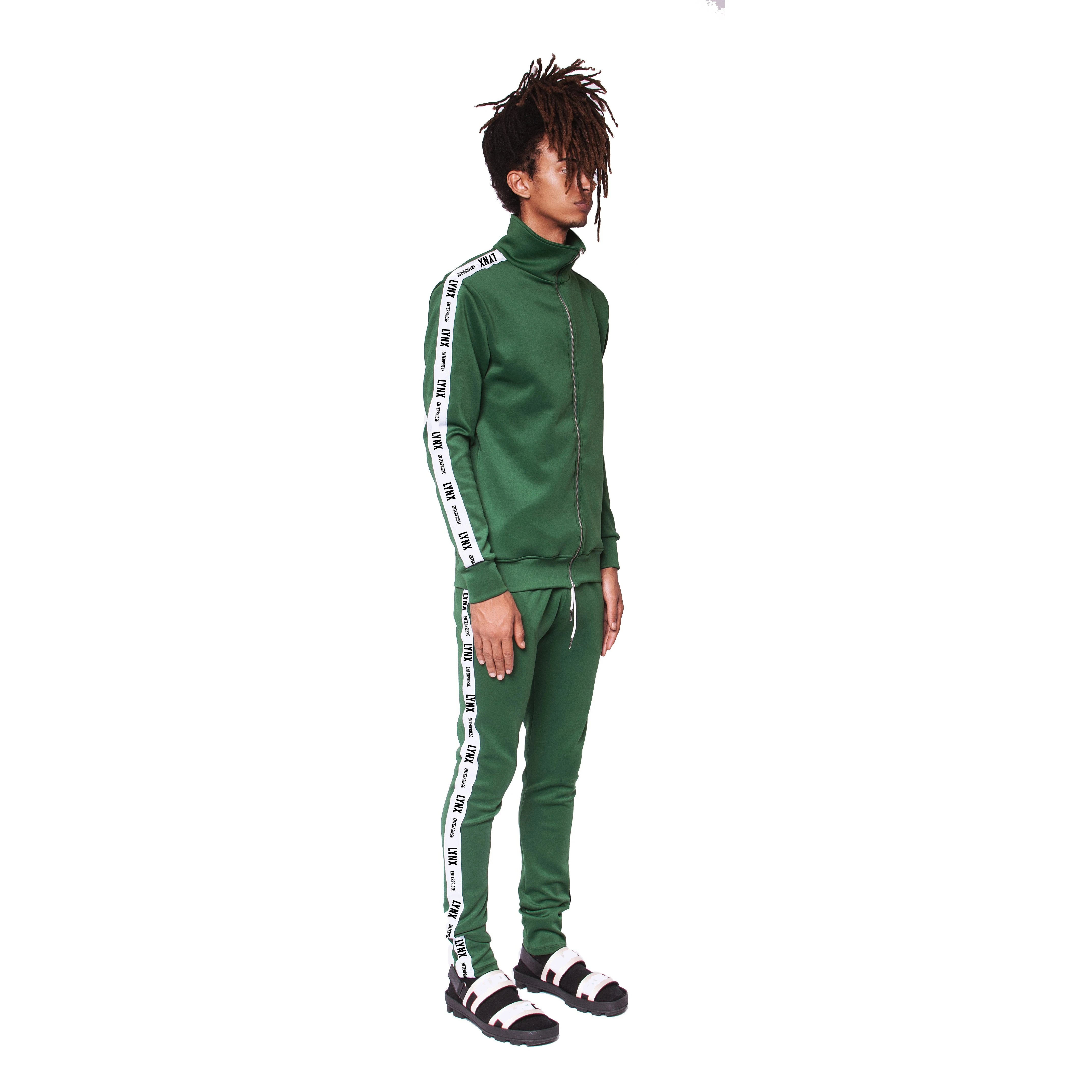 OEM custom fitnesss side striped track suit pants sportswear mens cotton polyester jogger Tracksuit
