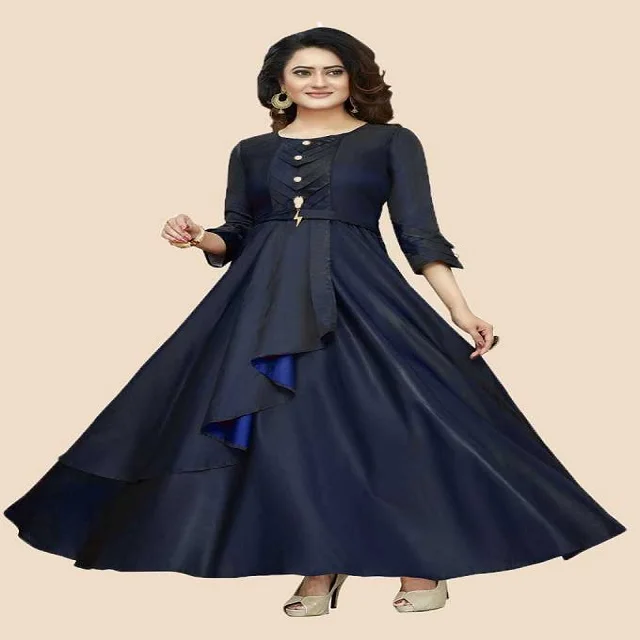 HEAVY DIGITAL PRINT TRADITIONAL ANARKALI DRESS FROM OMVAGMINE