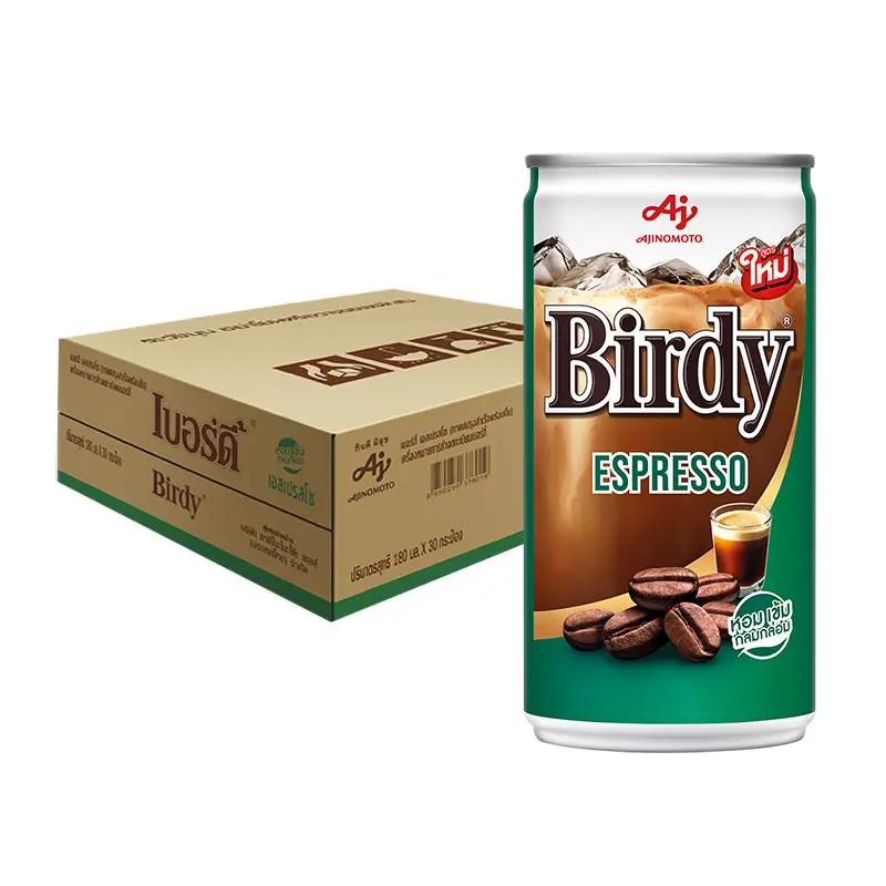 Wholesale BIRDY Ready to Drink Espresso 180ML. Instant Coffee  Product of Thailand for Export 100%