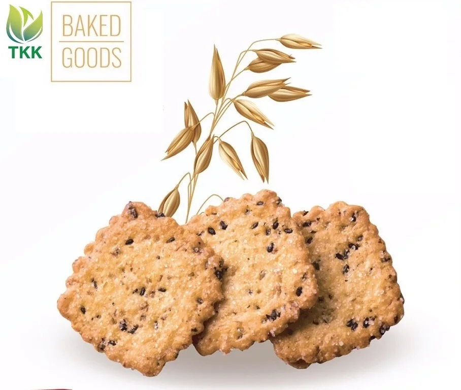 Japan design Black Sesame Coconut Biscuit Cracker with Vietnam Factory Price 300g box
