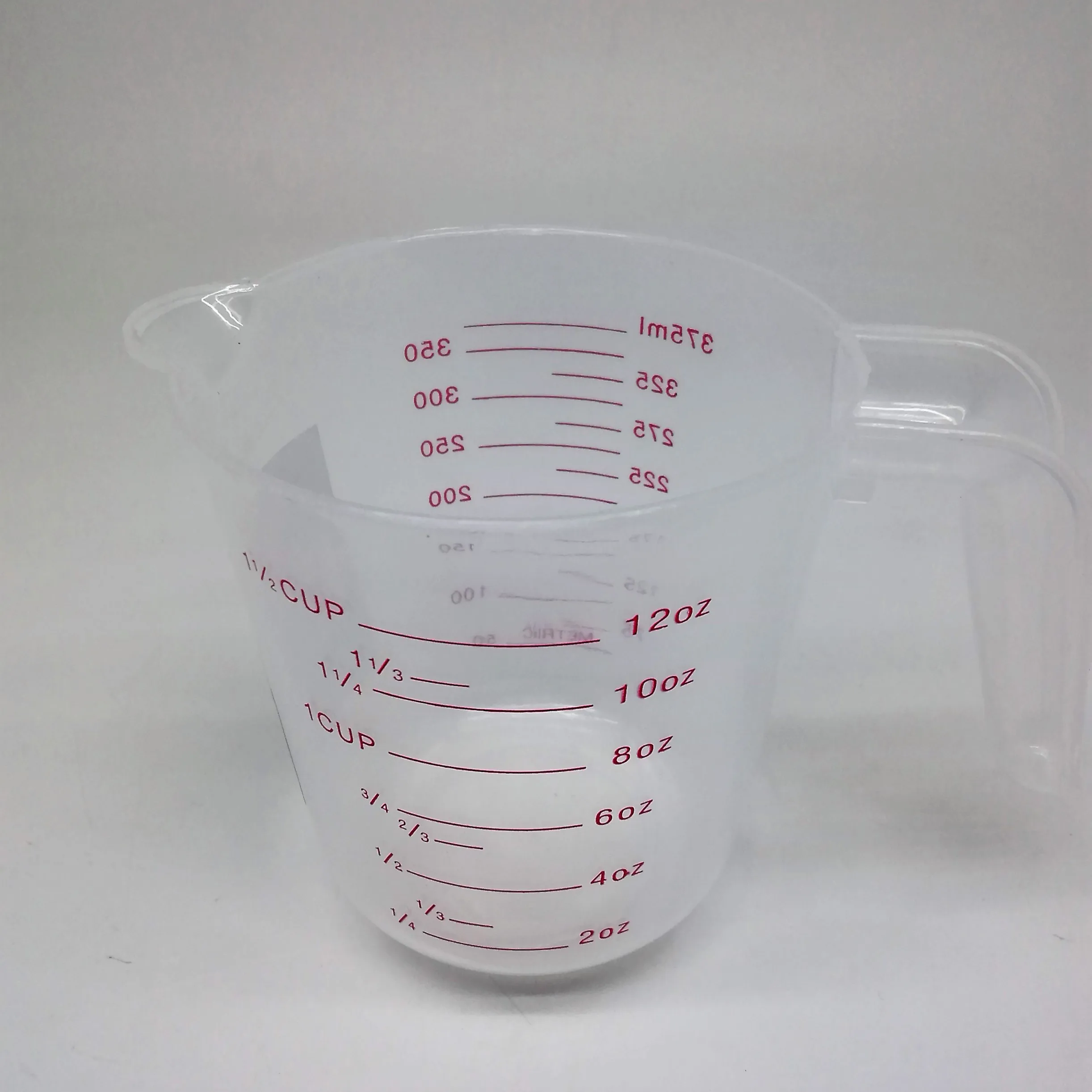 Bestseller STARWOOD # 18SWTT33401 Plastic Measuring Cup 375ml 12 oz PP Kitchen measures jug