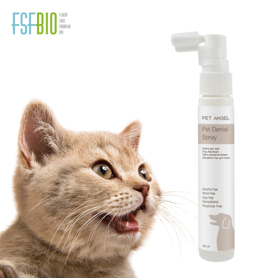 GMP Organic Cat mouth Spray Keep Teeth & Gums Healthy Cat Oral Hygiene Pet Dental Spray 40ml OEM/ODM