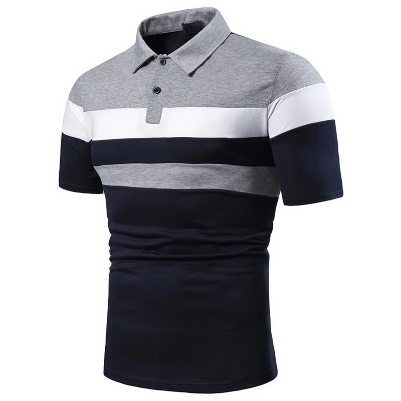 Slim Fit Export Oriented High Quality Striped Polo Shirt For Men From Bangladesh