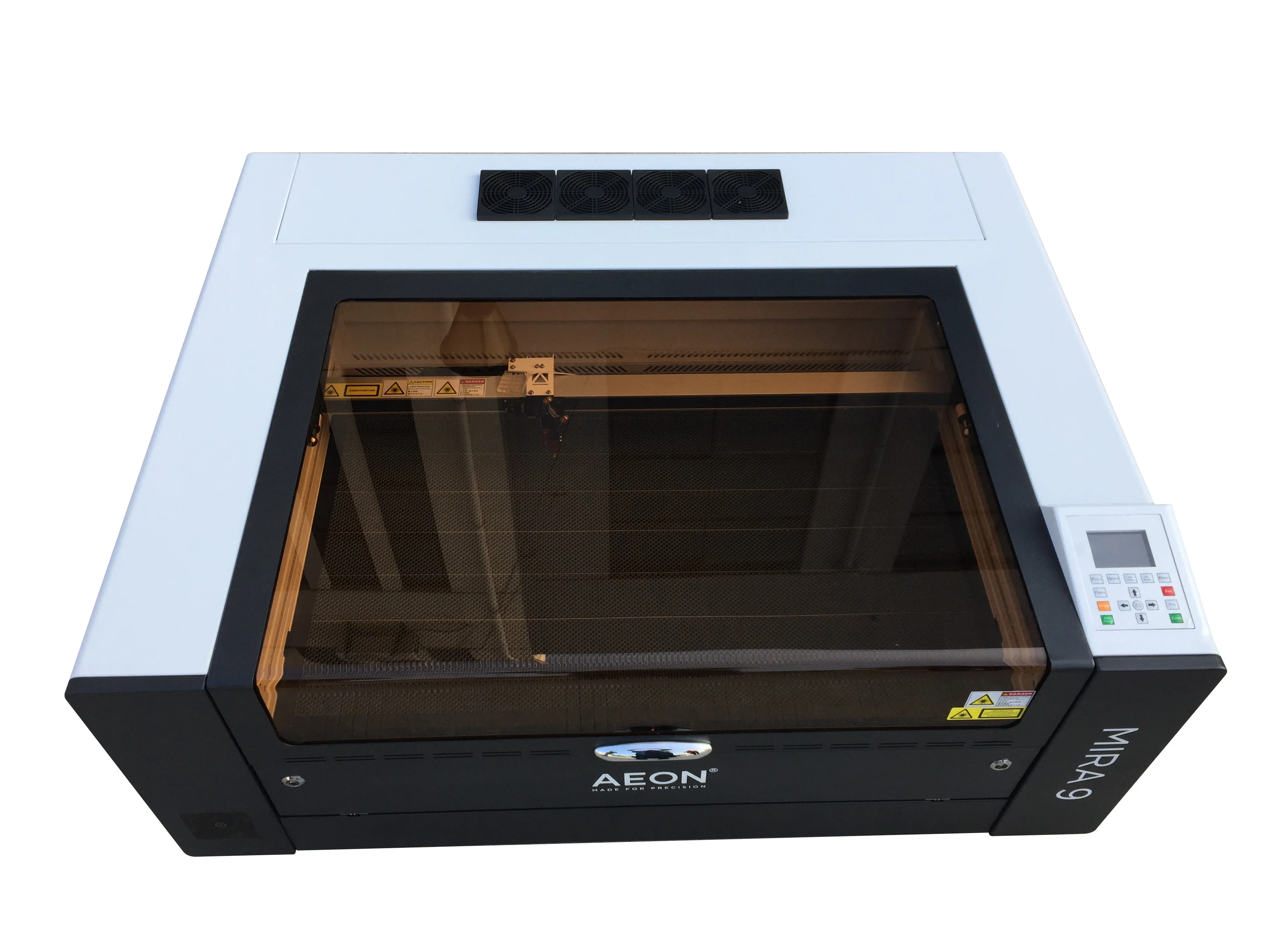 AEON mira laser engraving machine for yeti cups with laser wood