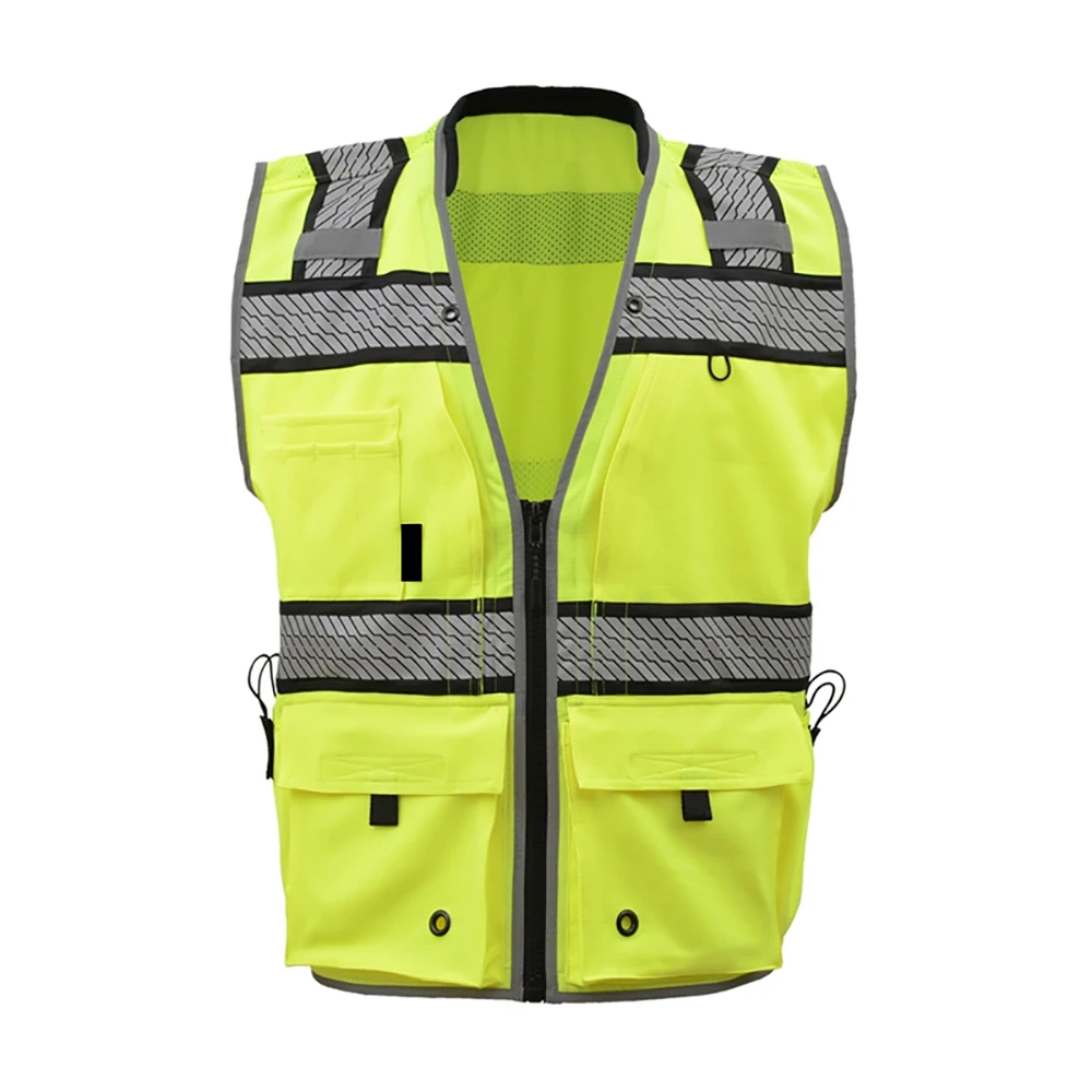 Fabric For Safety Vest /hi viz high visibility reflective safety vest with pocket