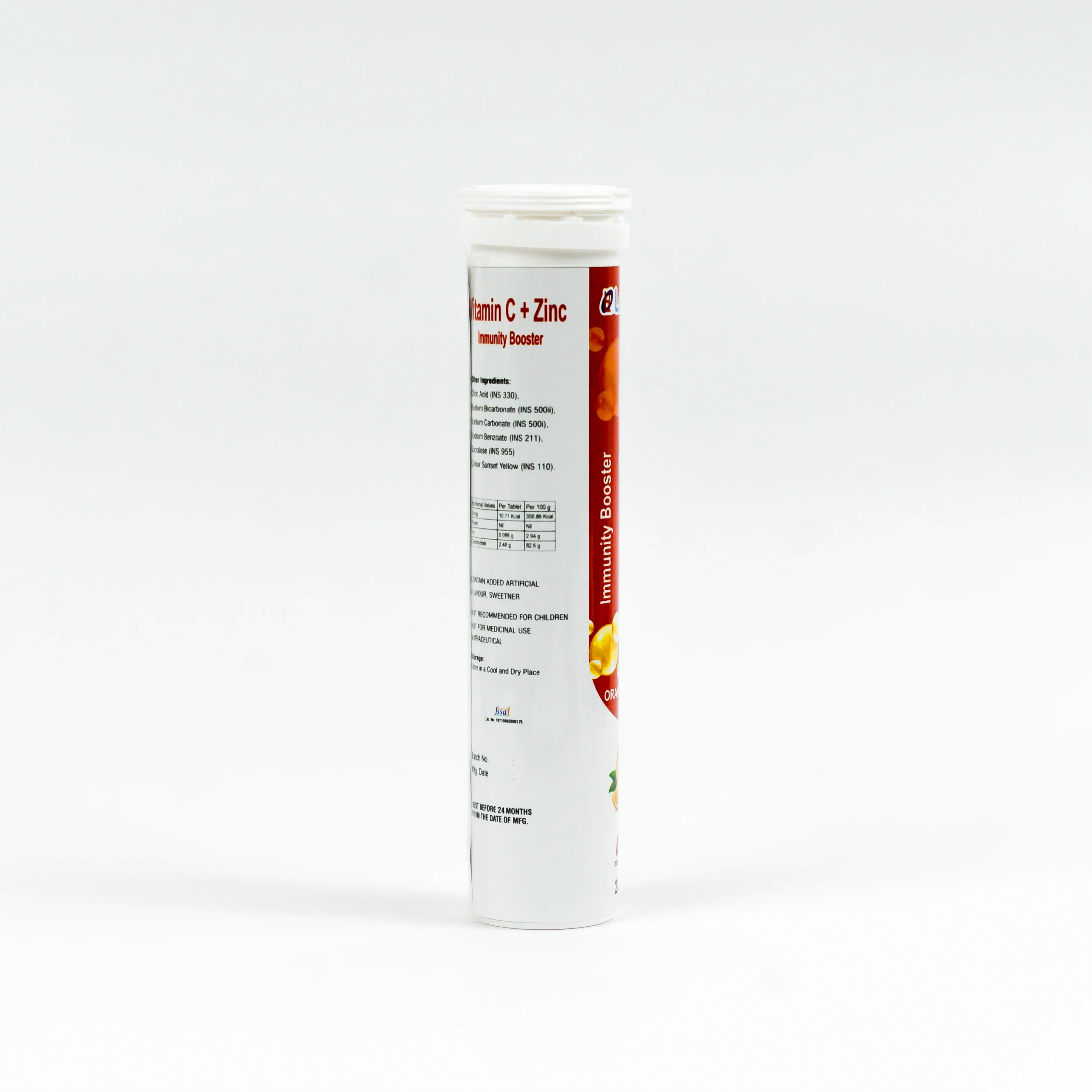 OEM Healthy Dietary Instant Drink High Quality  Vitamin C with Zinc Effervescent Tablet with good taste and flavor for adult.