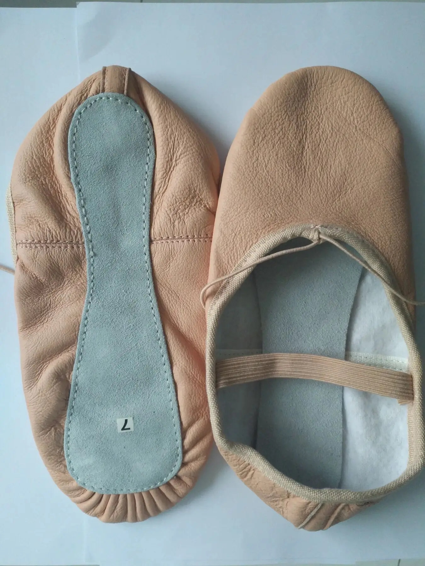 Leather practice ballet dance shoes wholesale ballet flat practice slipper