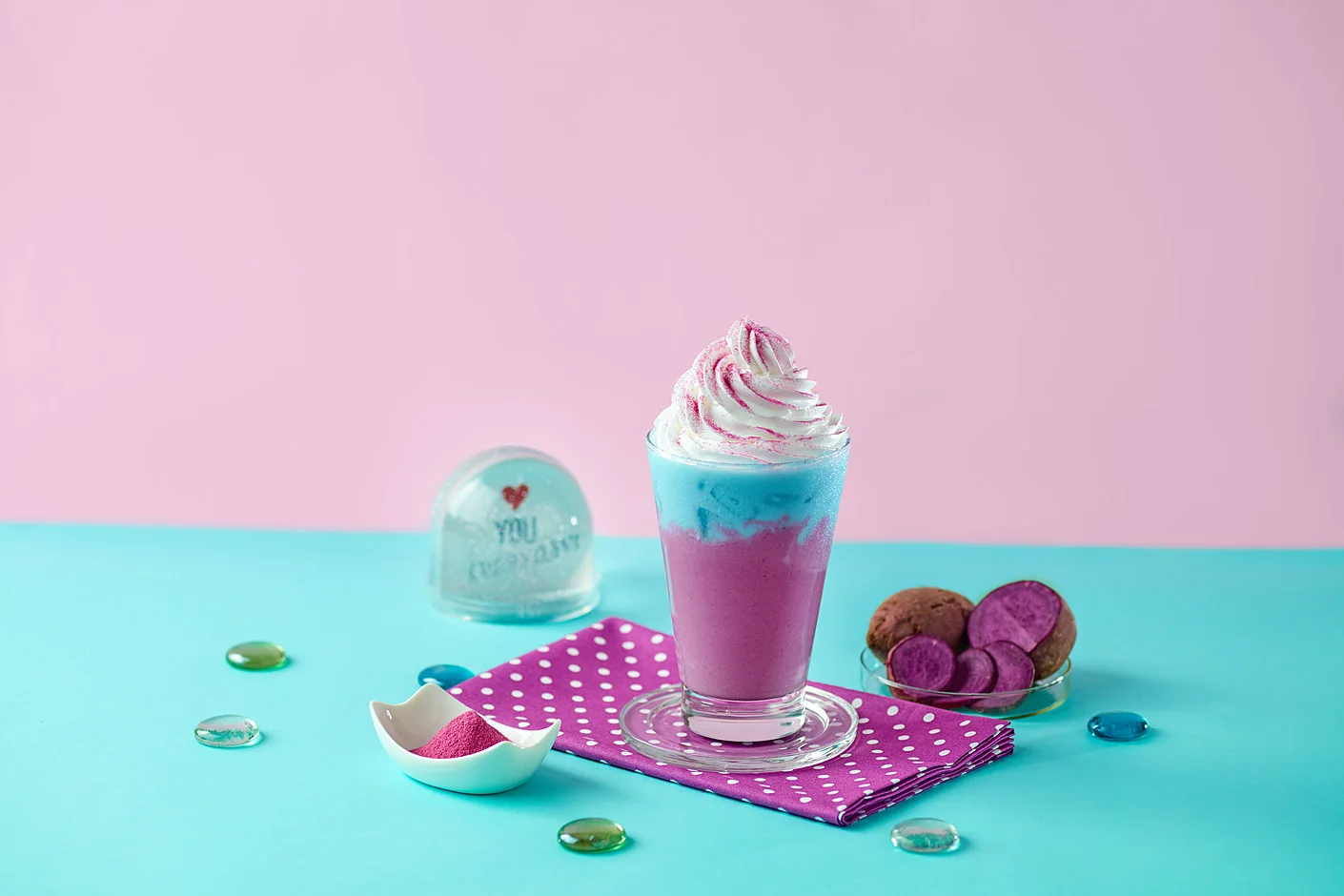 
Thailand Supplier Delicious Purple Sweet Potato Flavored Instant Powder Drink 