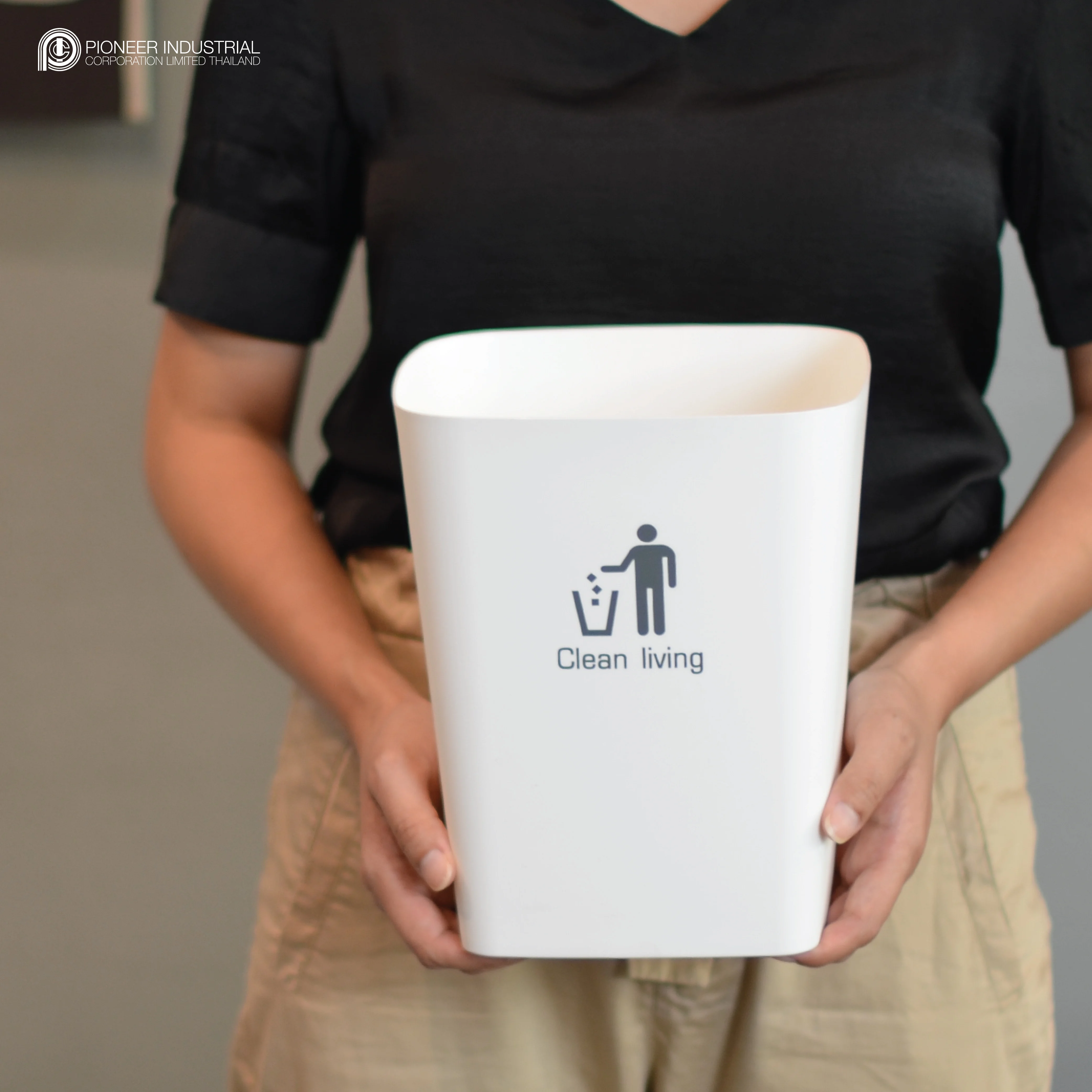 Dust bin waste trash can bin  plastic Thailand manufacturer exporter high quality products plastic bin