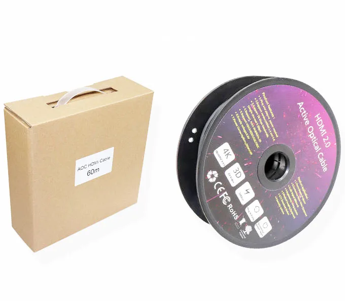 Источник производитель 4 к 3D Новый стиль тонкая версия AOC волокно HDMI 2,0 удлинитель