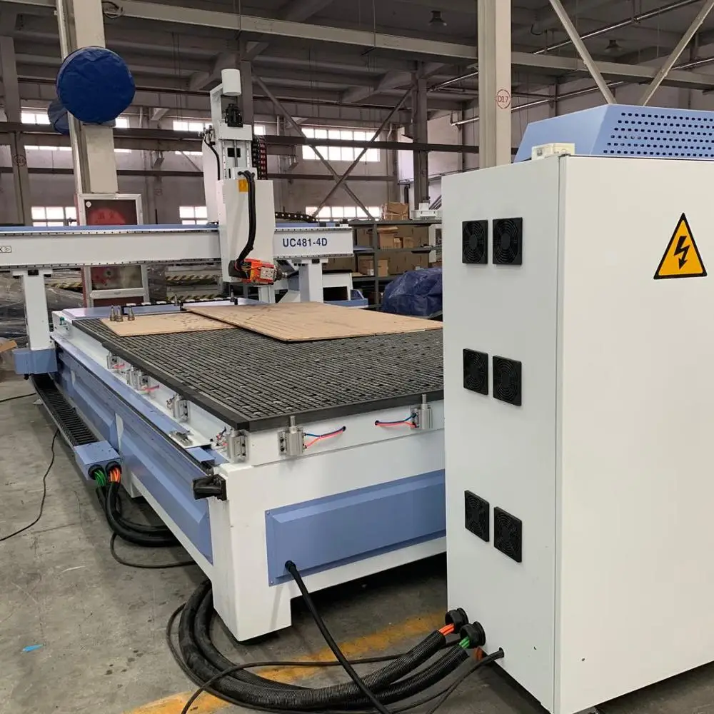 4 оси вращения шпинделя ATC CNC деревообрабатывающий станок 1224 автоматический 3d резьба по дереву cnc маршрутизатор