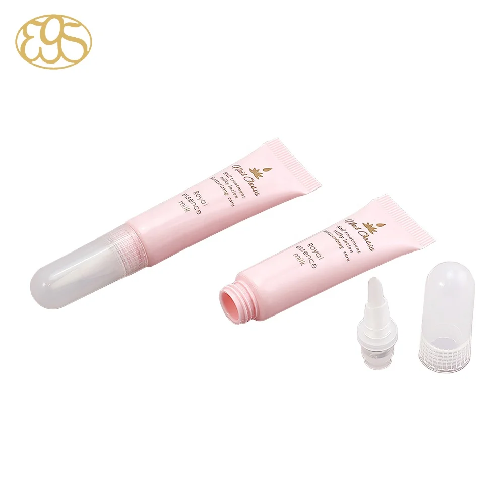 
Lip gloss Aluminium plastic tube with brush soft squeeze 10 ml 