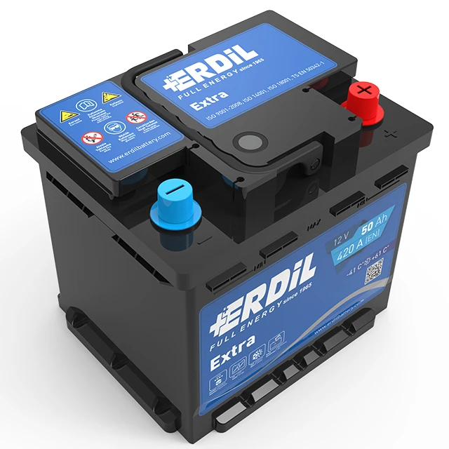 
12V 50 Ah DIN type car battery - made in Turkey 