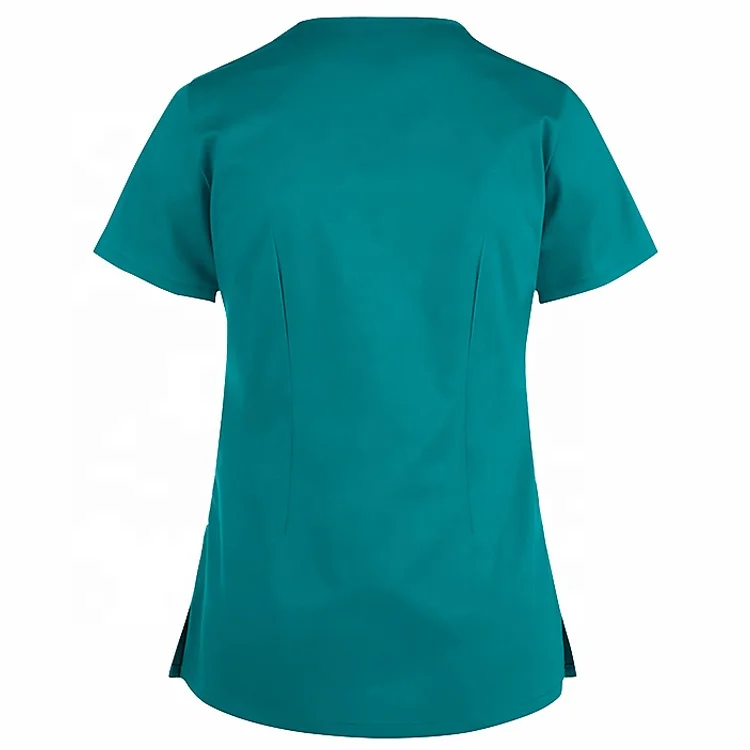 New Design 4 Way Stretch Tops Nurses Clinic Hospital Uniform Scrubs