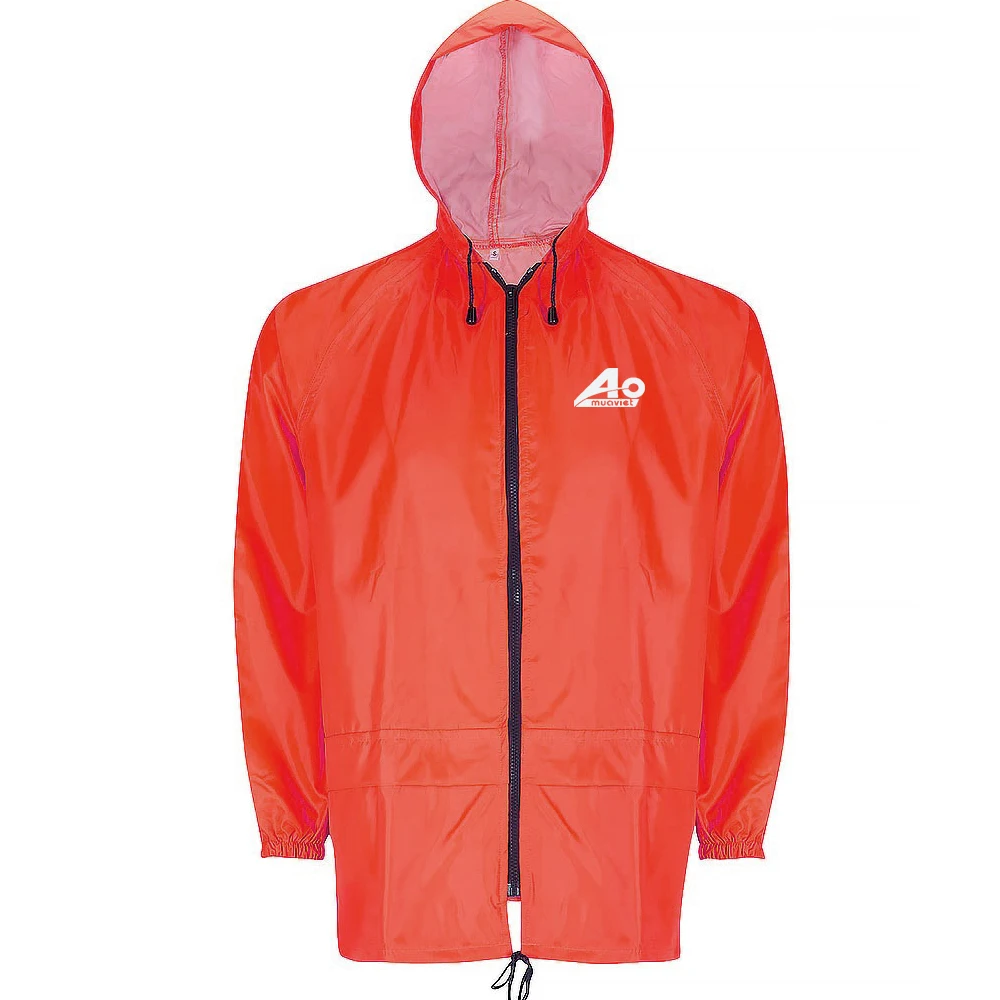 Вьетнам горячая Распродажа ПВХ нейлон полиэстер парашют Высокая водонепроницаемость унисекс L/XL/XXL дождевик костюм Дождевик куртка поставка с завода