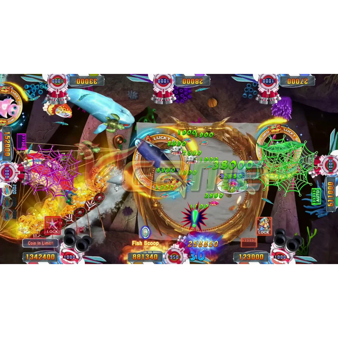 VGAME Ocean Force Fish Game Cabinets Wrath of Ocean King